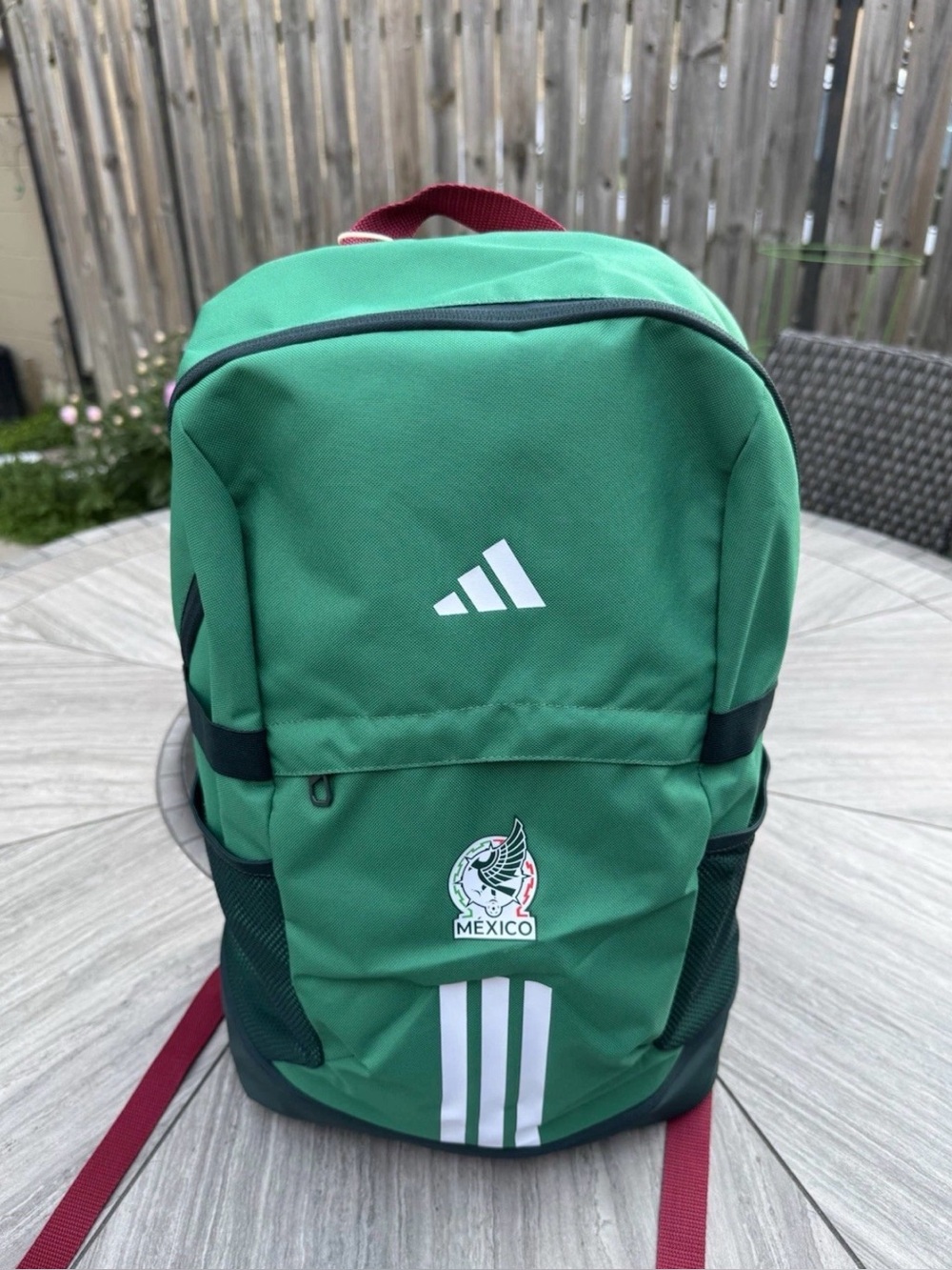 adidas Green Mexico Crest Backpack with White Accents
